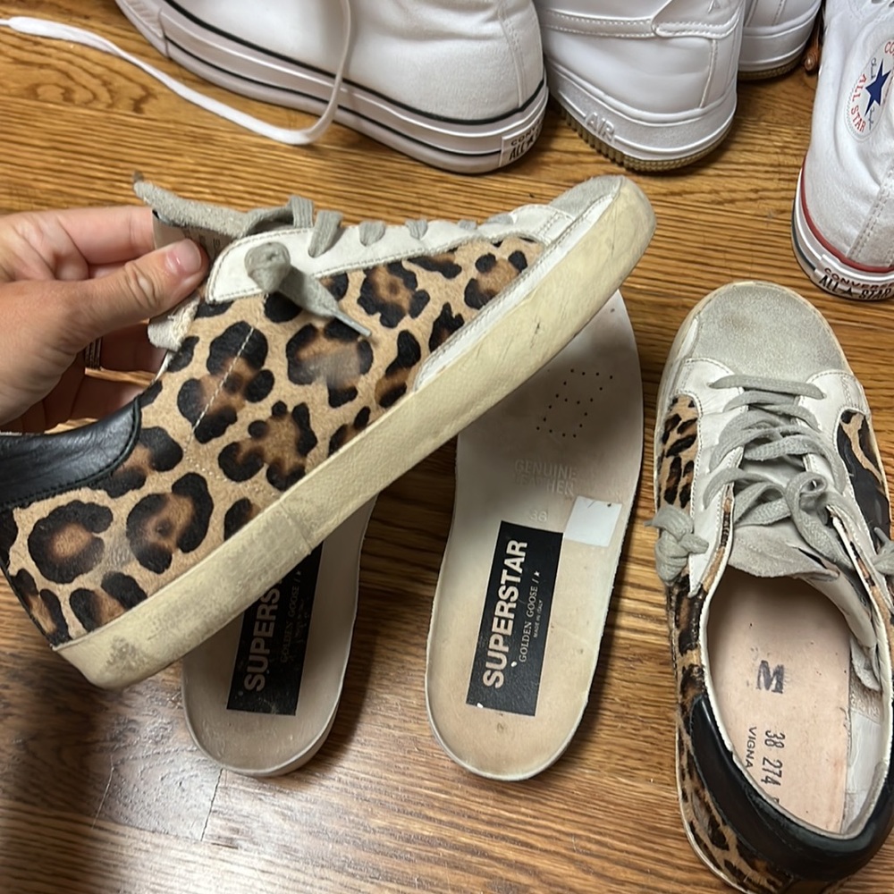 Golden Goose Leopard Sneakers